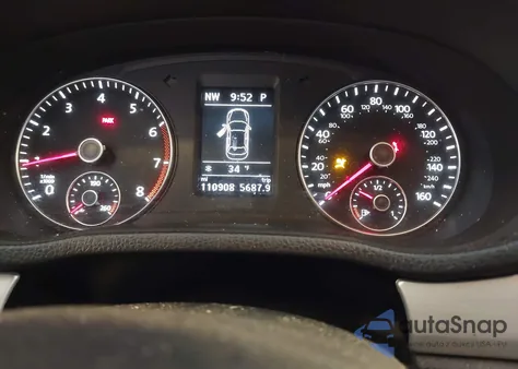 2013 Volkswagen Passat 2.5L Se из США, поврежденный, VIN 1VWBP7A39DC040942